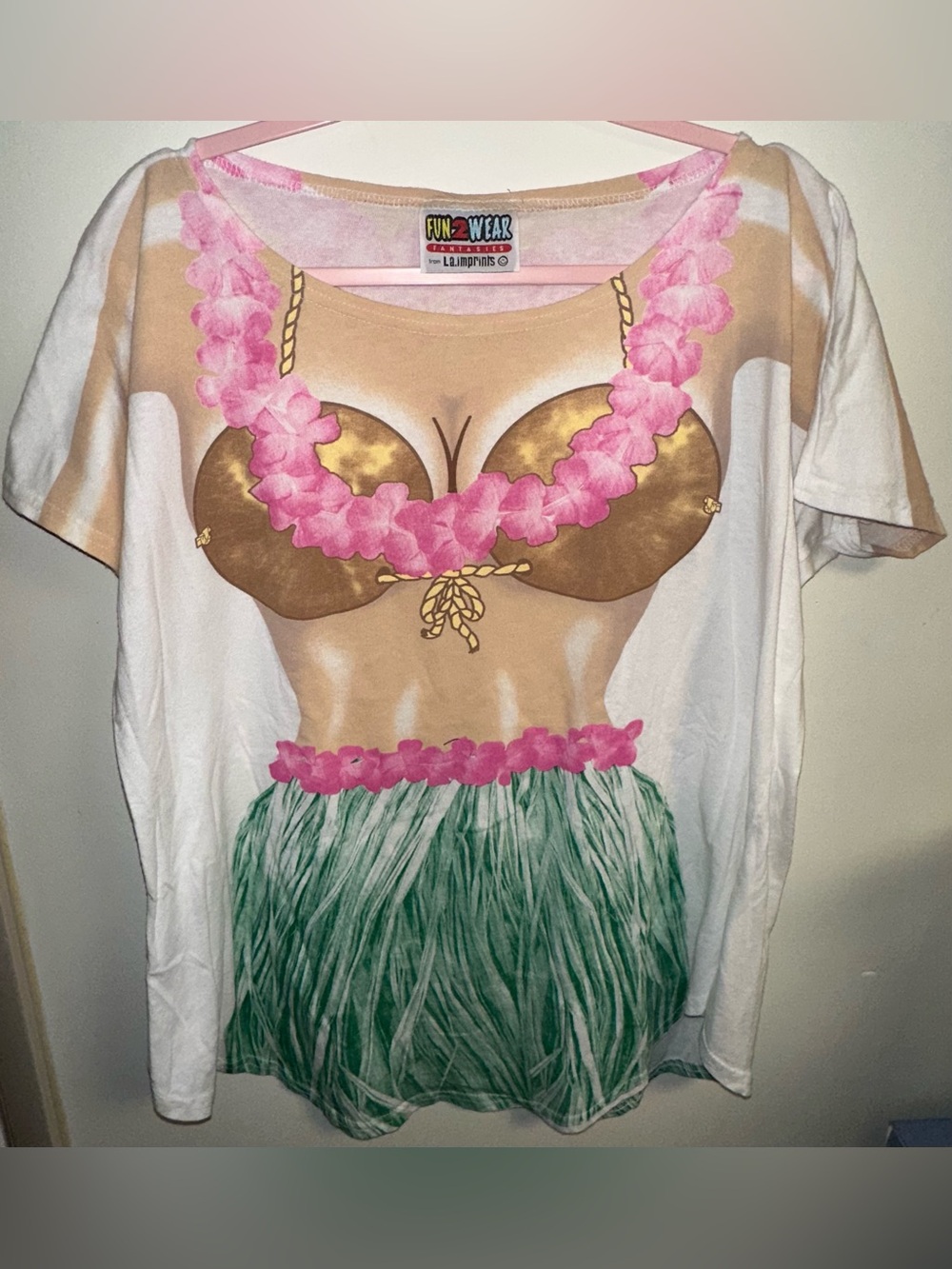 Hula Girl Swim Cover Up Shirt Dress - Picture 5 of 7